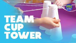 DIY Cup stacking with friends  WFSU PBS Kids [upl. by Hefter]