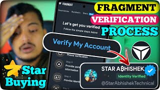 Fragment Verification Full Process  Telegram Star Buying From Fragment  Fragment KYC Problem [upl. by Ahnavas]