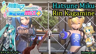 Project Diva Mega Mix Hatsune Miku amp Rin Kagamine なりすましゲンガー Doubleganger HD [upl. by Kronfeld]