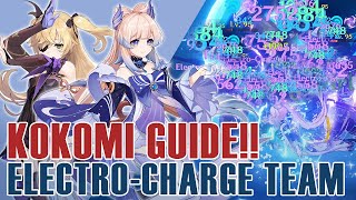 KOKOMI ELECTROCHARGE TEAM GUIDE TASER 20 F2P friendly build  Genshin Impact [upl. by Arva806]