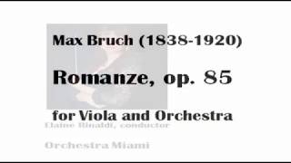 Max Bruch Romanze in F major op 85 for Viola and Orchestra Richard Fleischman viola [upl. by Cosma470]