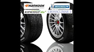 Tire ComparisonHankooks Kinergy 4S2 VS Michelins CC2 [upl. by Waldo]