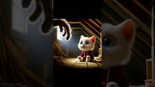 Baby cat bad dream👨‍💻😿 catstory catlover cat animation ai trending shorts [upl. by Catlin225]