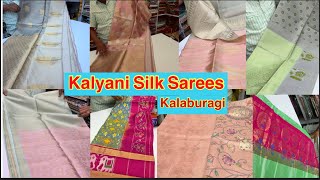 Kalaburagi Pure silk saree collection  ilkal handloom pure silk sarees  Kalyani cards amp sarees [upl. by Akinihs]