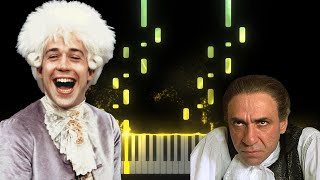 Mozart  Salieris March Amadeus Scene  Piano Classical Story Synthesia [upl. by Meesan166]