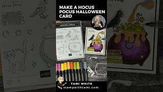 Make a Hocus Pocus Halloween Card shorts [upl. by Oikim]