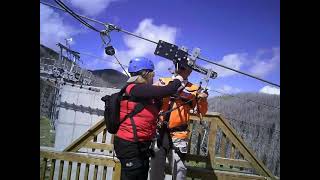 Ziplining Ski Apache New Mexico Run 3 [upl. by Torbert]