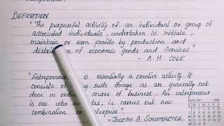 Entrepreneurship  Meaning And Definition Tamil TN PLUS TWO COMMERCE [upl. by Jodoin996]