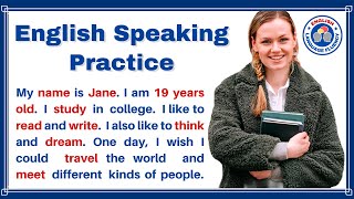 My Name Is Jane  English Listening and Speaking Practice for Beginners 1  CEFR Level A1 A2 [upl. by Anitsenre893]