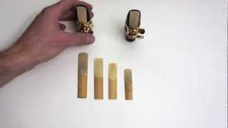 Saxophone Lesson  Saxophone ReedsHow to choose and adjust them [upl. by Nnalyrehs]