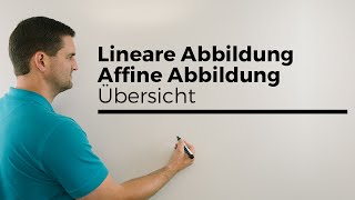 Lineare Abbildung und Affine Abbildung Übersicht Lineare Algebra Mathe by Daniel Jung [upl. by Lyndel]