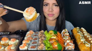 ASMR COMIDA  SUSHI URAMAKI NIGUIRI MUKBANG BRASIL EATING SOUNDS [upl. by Jena]