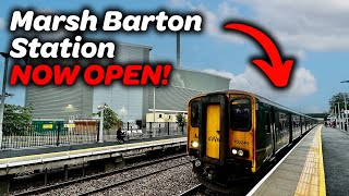 The New Marsh Barton Railway Station  A First Look [upl. by Ynittirb]