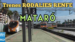 Base de Mantenimiento de Renfe MATARÓ Primer tren de España Rodalies R1 y RG1 [upl. by Ettenyl]