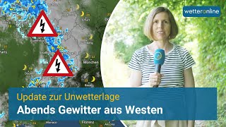 Update  Montagabend Gewitter aus Westen [upl. by Odette]