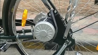 Build a powerful Electric Bicycle at homePMDC 250W GEARED MOTOR [upl. by Yednil]