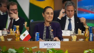 Mensaje de la presidenta Claudia Sheinbaum Pardo en el G20 Brasil 2024 [upl. by Emia684]