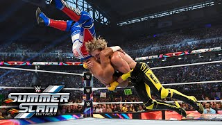 Ricochet vs Logan Paul SummerSlam 2023 Highlights [upl. by Nwahsid]