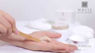 White Tuberose Facial Scrub  How to use [upl. by Thgiled]