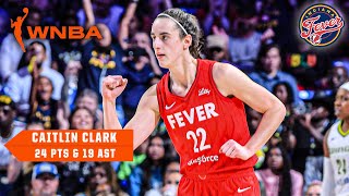 CAITLIN CLARK BREAKS WNBA RECORD FOR ASSISTS IN A GAME 🙌 Drops 19 dimes vs Wings  WNBA on ESPN [upl. by Iiette]