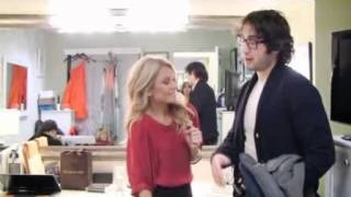 02162012 Josh Groban drops in on Live wKelly Fashion Finder [upl. by Anayrb]