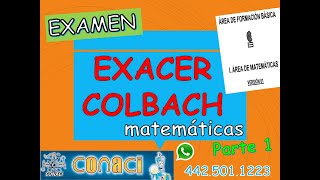 EXAMEN EXACER COLBACH TRUCOS MATE parte 1 [upl. by Ellivro]