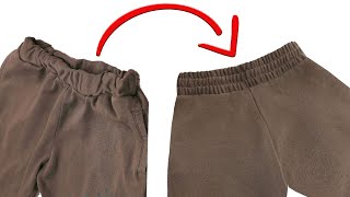 A sewing tip how correctly to sewin an elastic into the trousers waistband [upl. by Marduk]