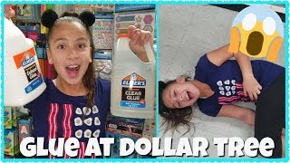 GALLONS OF GLUE AT DOLLER TREE GALLON OF ELMERS CLEAR GLUE AND SCHOOL GLUE [upl. by Toddy438]