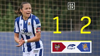 Levante UD vs Real Sociedad 12  Resumen y goles  Highlights Liga F [upl. by Rufford516]