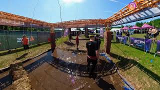 Electro Shock Therapy  10000 volts of electricity  the final Tough Mudder obstacle you will face [upl. by Nosirb884]