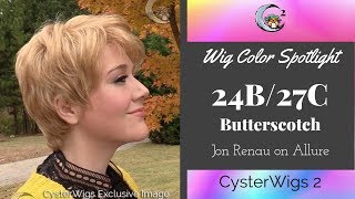 CysterWigs Color Spotlight 24B27C Butterscotch by Jon Renau on Allure [upl. by Hiasi]