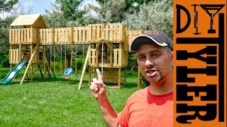 Building the Worlds Greatest Swing Set  Part 1 [upl. by Knoll]