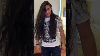 Very Long Mens Hair Trim and Styling by Sergio Slavnov hairstyle haircut menshairstylist [upl. by Dde]