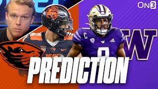 Washington Huskies at Oregon State Beavers Preview amp Prediction  Michael Penix Jr DJ Uiagalelei [upl. by Yejus362]