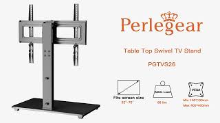 StepByStep Installation Guide for Perlegear PGTVS26 Universal TV Stand [upl. by Omiseno]