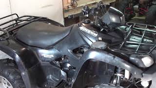 Suzuki Vinson 500 ATV rebuild part 6 its done first test ride [upl. by Anaitak]