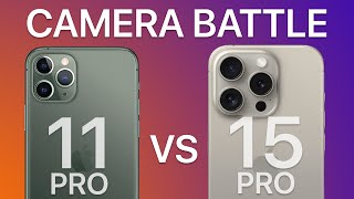 ULTIMATE CAMERA TEST  iPhone 15 Pro vs 11 Pro [upl. by Mutat]