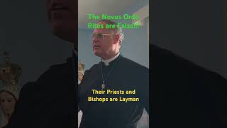 Fr Radecki CMRI The New Rites of the Novus Ordo are false FSSP and ICKSP are layman [upl. by Lamond]