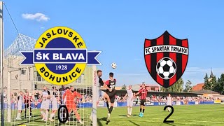 ŠK Blava 1928 Jaslovské Bohunice  FC Spartak Trnava ⚽️02 00 ⚽️ [upl. by Llirrem]