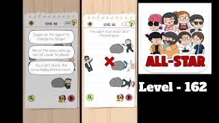 Brain Test All Star Level 162 The agent must shoot all of the bad guys [upl. by Ocram]