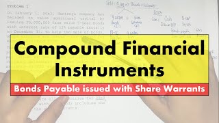 Intermediate Accounting 2  Bonds Payable issued with Share Warrants Part 1 [upl. by Ursulina]