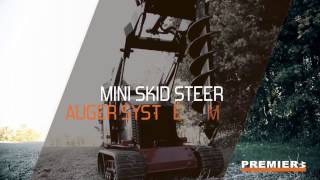 Mini Skid Steer Earth Auger Systems Premier Attachments [upl. by Rehteh23]