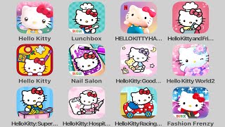 All Hello Kitty iOS  Android Games 28 Mobile Hello Kitty English Games Tablet Gameplay [upl. by Ari]