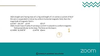 Moving charges and magnetism  Physics  Session 12 [upl. by Mungovan]