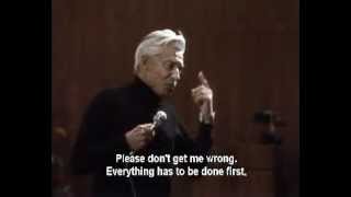 Karajan talks about Maestro Karl Bohm [upl. by Nnayt]