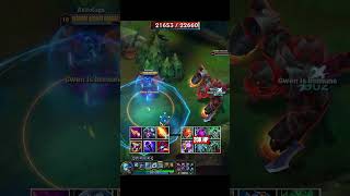 GWEN Killing 20K HP CHOGATH in 1 second leagueoflegends [upl. by Ravaj]