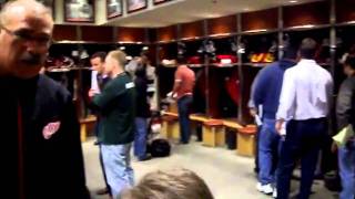 Detroit Red Wings locker room tour [upl. by Lewert]