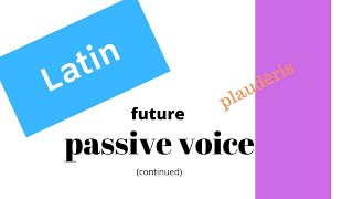 Latin future passive indicative part 2 ablative of agent sentence translation [upl. by Aroel392]