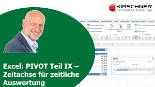 Pivot Tabelle Teil IX zeitliche Auswertung nach Tag Monat Quartal Jahr Zeitachse [upl. by Marvella228]