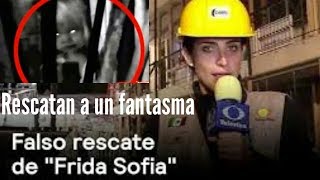 RESCATAN AL FANTASMA DE FRIDA SOFIA POR TERREMOTO Y LO TRANSMITEN EN VIVO POR TELEVISA [upl. by Ardnoik]